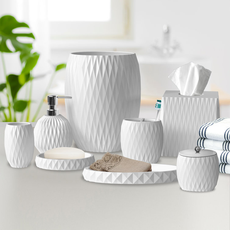 Corrigan Studio® Russell 8 Piece Bathroom Accessory Set & Reviews Wayfair